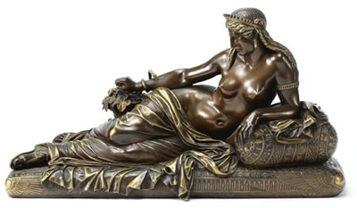 CLEOPATRA, AFTER THE MODEL BY HENRI DUCOMMUN DU LOCLE, DIT DANIEL by Ferdinand Barbedienne - Auction record, sale price, and art valuation. Compare with similar artists and explore comparable artworks.