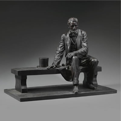 MAQUETTE FOR LINCOLN MEMORIAL IN NEWARK