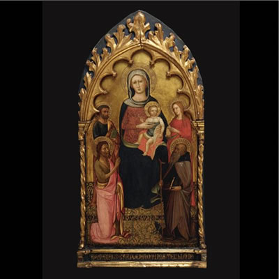 MADONNA AND CHILD WITH ST. JOHN THE BAPTIST, ST. ANTHONY ABBOT, ST. PETER AND MARY MAGDALENE
