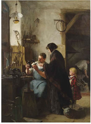 THE OLD SEWING MACHINE