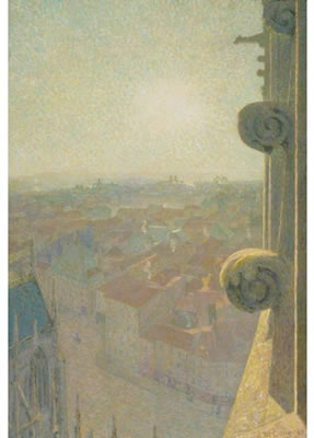 NANCY, VUE DE LA CATHÉDRALE, SAINT EPRVE (AVEC LE SOLEIL)