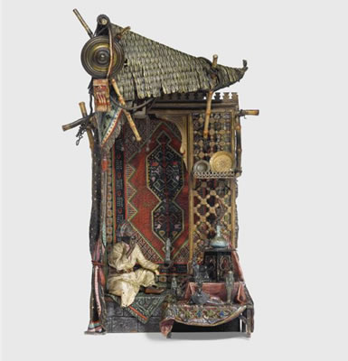 'THE AMULET MERCHANT', A TABLE LAMP