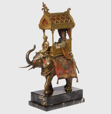 Sample artwork by Franz Bergmann (1861 - 1936), known for foundry owner of art nouveau sculpture - View similar artists and auction records