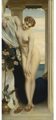 VENUS DISROBING FOR THE BATH