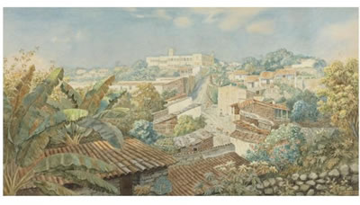 VISTA DE CUERNAVACA CON EL PALACIO DE CORTÉS