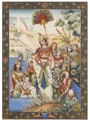 PHARAOH'S DAUGHTER DISCOVERING MOSES ON THE NILE