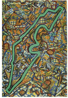 GREEN LINE WITH ANTS