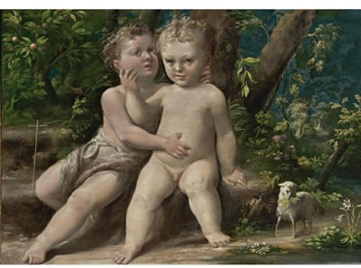 INFANT CHRIST WITH THE INFANT SAINT JOHN THE BAPTIST