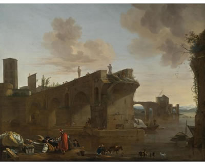 ROME, A VIEW OF THE PONTE ROTTO