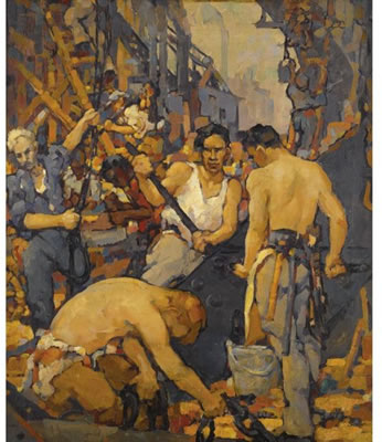 Sample artwork by Walt Louderback (1887 - 1941), known for magazine and book illustration, painting, teaching - View similar artists and auction records