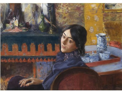 Sample artwork by Norbert Goeneutte (1854 - 1894), known for portrait, figure, landscape and cityview painting, engraving - View similar artists and auction records