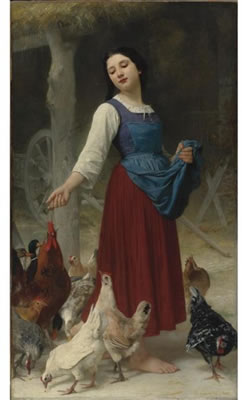 THE FARMER'S DAUGHTER by Elizabeth Jane (Gardner) Bouguereau - Auction record, sale price, and art valuation. Compare with similar artists and explore comparable artworks.
