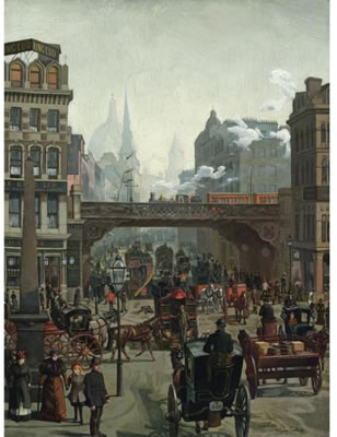 LUDGATE HILL, STRASSENBILD IN LONDON (LUDGATE HILL, LONDON) by Wilhelm Trubner - Auction record, sale price, and art valuation. Compare with similar artists and explore comparable artworks.