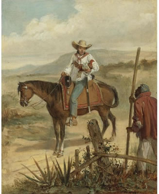 TIPOS POPULARES (GUAJIRO CON GALLO)