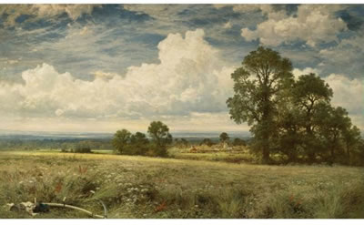 Sample artwork by Benjamin Williams Leader (1831 - 1923), known for landscape painting - View similar artists and auction records