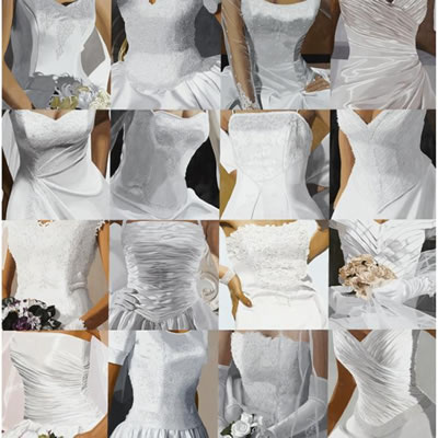 WHITE ON WHITE (SIXTEEN WEDDING DRESSES) III