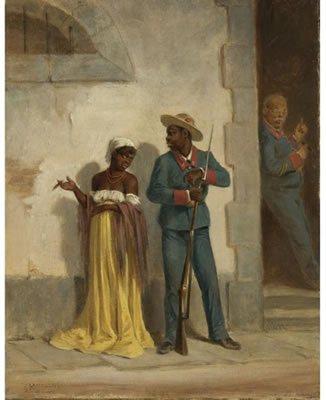 Sample artwork by Victor Patricio de Landaluze (1828 - 1889), known for cuban peasant figure, genre, landowners and slave scene painting, plantation life - View similar artists and auction records