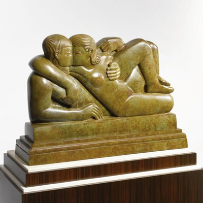 Sample artwork by Jacques Schnier (1898 - 1988), known for sculptor-modernist figure, mural painting - View similar artists and auction records