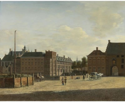 THE PLAATS WITH THE BINNENHOF AND THE GEVANGENPOORT, THE HAGUE
