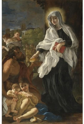 THE BLESSED LUDOVICA ALBERTONI DISTRIBUTING ALMS