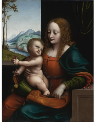 Sample artwork by Giovanni Pietro Rizzoli (1495 - 1540), known for christian religious painting and altarpieces,  madonnas and mythology women figures - View similar artists and auction records