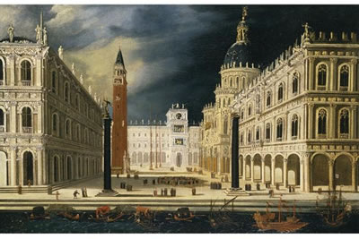 VENICE, A VIEW OF SAN MARCO FROM THE BACINO