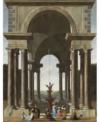 Sample artwork by Jakob Ferdinand Saeys (1658 - 1725), known for figure, architectural paintings - View similar artists and auction records