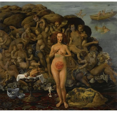 SELF-PORTRAIT AS INFANTA FEEDING FLIES