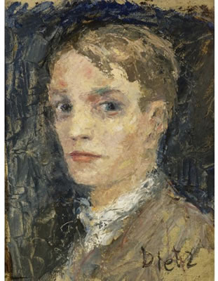 Portrait of Dietz Edzard: Self-portrait