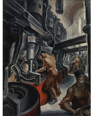 Sample artwork by James Daugherty (1889 - 1974), known for abstract color painting, mural - View similar artists and auction records