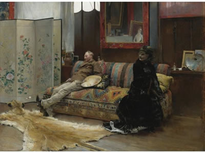 Sample artwork by Pascal Adolphe Jean Dagnan-Bouveret (1852 - 1929), known for figure, genre and portrait painting, symbolism, allegory - View similar artists and auction records