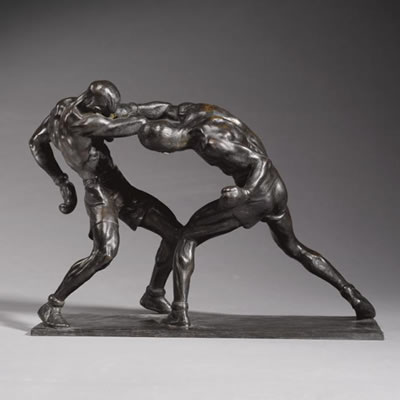 RIGHT TO THE JAW by Mahonri MacKintosh Young - Auction record, sale price, and art valuation. Compare with similar artists and explore comparable artworks.