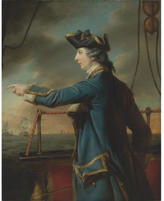 PORTRAIT OF CAPTAIN EDWARD KNOWLES, R.N. (1742-1762)