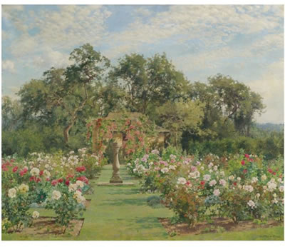 A SUNDIAL IN A ROSE GARDEN