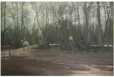 HORSES AT CHANTILLY
