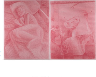 E.T. AND GRANDMA, 1986 (DIPTYCH)