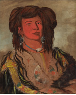 ONE HORN, HEAD CHIEF OF THE MINICONJOU TRIBE, TETON DAKOTA (WESTERN SIOUX)