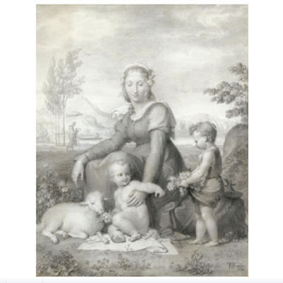VIRGIN AND CHILD WITH ST JOHN THE BAPTIST by Tommaso Minardi - Auction record, sale price, and art valuation. Compare with similar artists and explore comparable artworks.