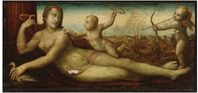 RECLINING VENUS WITH TWO AMORINI