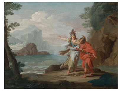 ATHENA APPEARING TO ODYSSEUS TO REVEAL THE ISLAND OF ITHACA