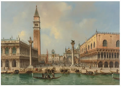 VIEW OF THE PIAZZETTA DI SAN MARCO, VENICE