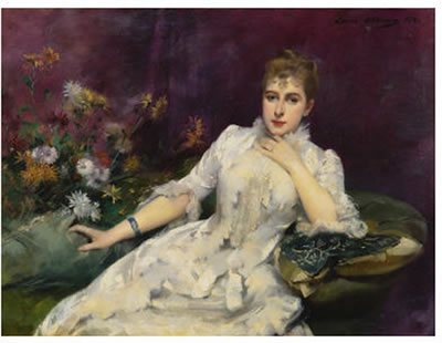 LA DAME AVEC LES FLEURS