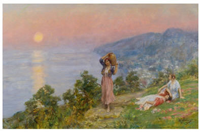 SUNSET IN SPRING