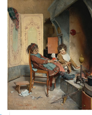 JOYS OF CHILDHOOD by Gaetano Chierici - Auction record, sale price, and art valuation. Compare with similar artists and explore comparable artworks.