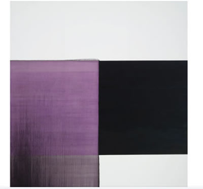 EXPOSED PAINTING SHEVENINGEN BLACK, RED, VIOLET