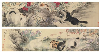 FLOWERS AND CATS (2)