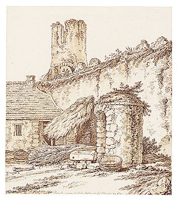 VIEW OF PART OF THE CHÂTEAU DE BLANDY