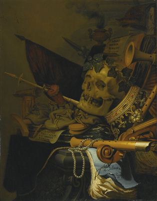 Sample artwork by Jan Vermeulen (act. 1638-1674), known for still life painting (vanitas) - View similar artists and auction records