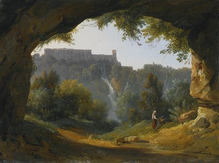 VIEW OF TIVOLI FROM A GROTTO by Jean-Charles Remond - Auction record, sale price, and art valuation. Compare with similar artists and explore comparable artworks.