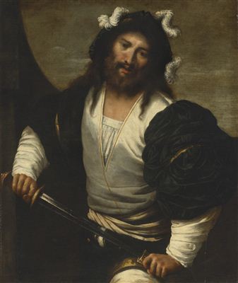 MAN DRAWING A SWORD by Pietro della Vecchia - Auction record, sale price, and art valuation. Compare with similar artists and explore comparable artworks.